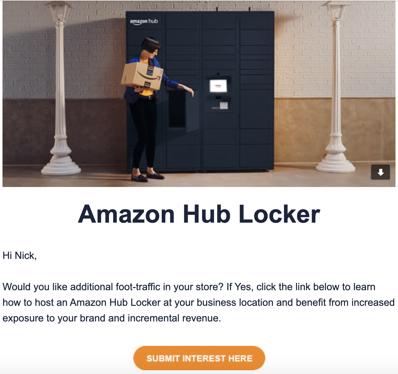 Amazon Hub Locker Promotion